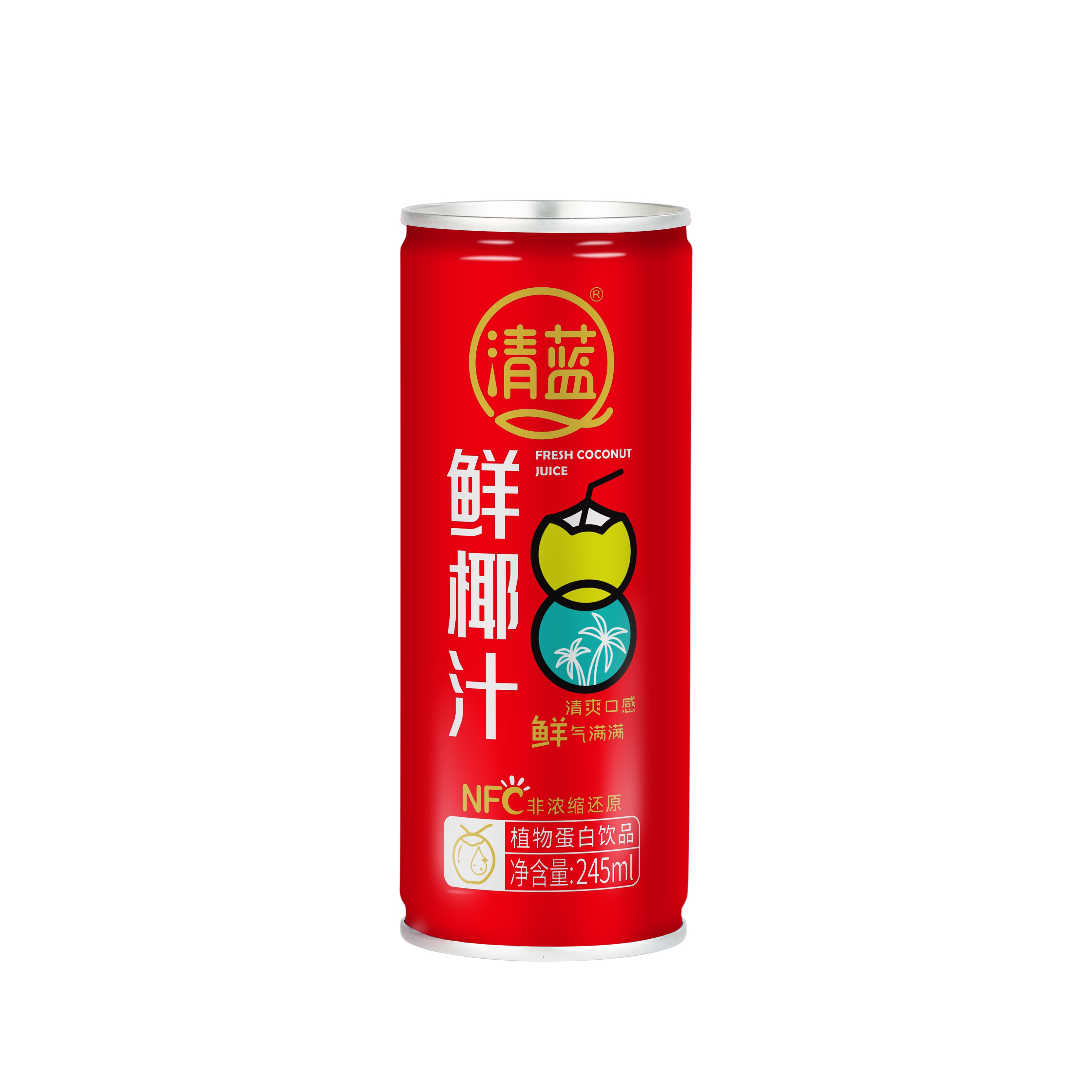 清蓝鲜椰汁245ml